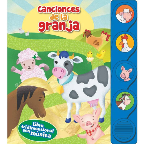 Pop Up - 4 Botones Canciones De La Granja-2 -eurosurbooks -l