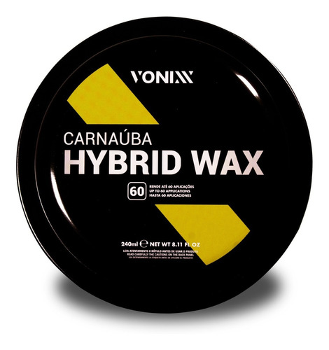 Imagen 1 de 8 de Vonixx - Carnauba Hybrid Wax - Cera En Pasta 200grs
