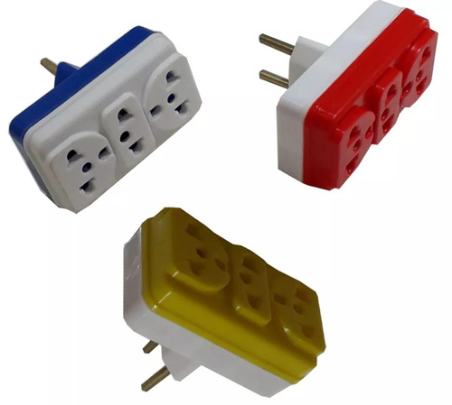 Adaptador T Elétrico Benjamin 3 Saídas 10a ,20a T 128 Pçs P2