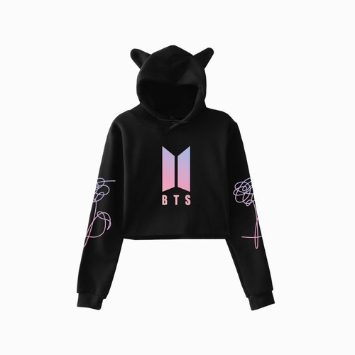 Sudadera Bts Kpop Mujer Sudadera Corto Versión Coreana