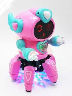 Robot Con Luces Y Sonido, Camina, Elegante Diseño Juguete