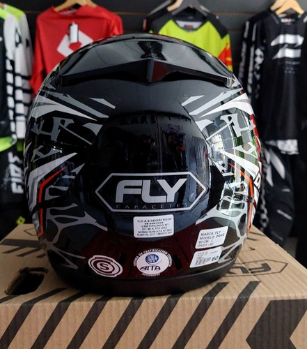 Casco Integral Fly Drive Hg Blaze Visor Simple-all Motors-