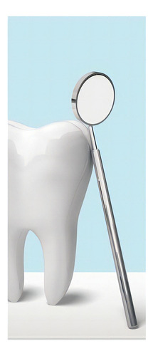 Adesivo Decorativo De Porta - Consultório Dentista 2211cnpt Cor Colorido