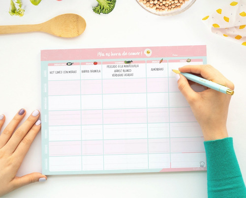Planificador De Menú, Planificador De Comidas, Meal Planner