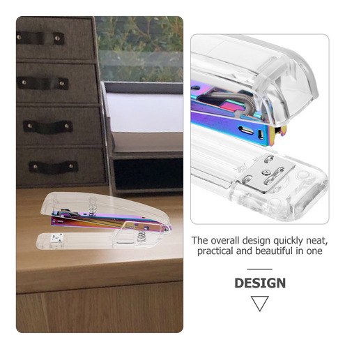 Grapadora De Plástico Transparente Para El Hogar, La Oficina