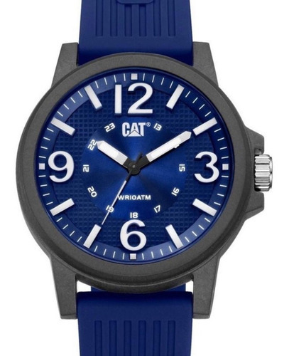 Reloj Caterpillar Hombre Sumergible Groovy Series Color Del Bisel Azul-gris-azul