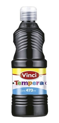 Pintura Tempera Lavable Vinci 473ml Negro
