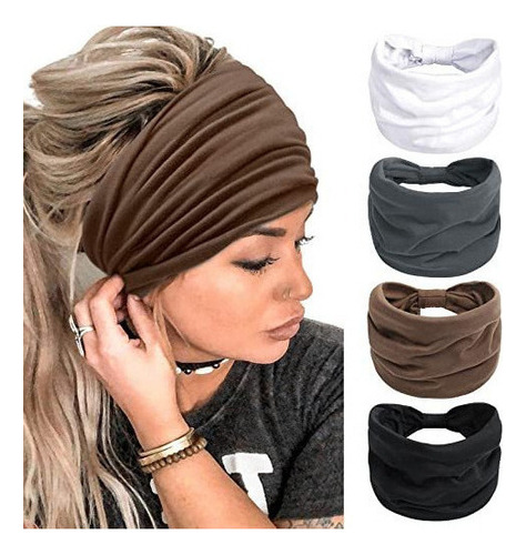 Diademas Bohemias Antideslizantes De Extra Anchas Para Mujer