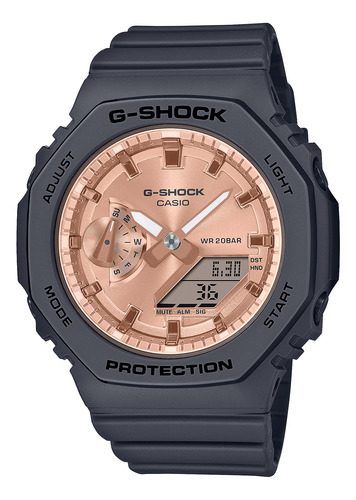 Reloj G-shock Gma-s2100md-1a Carbono/resina Mujer Negro