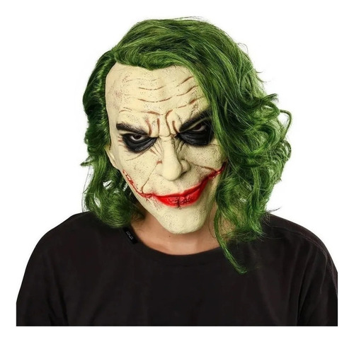 Joker Mascara Cabeza Halloween Látex Payaso Disfraz Guason