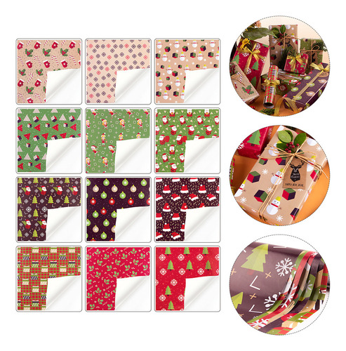 Papel De Envolver Kraft De Navidad Papel De Regalo De Navida