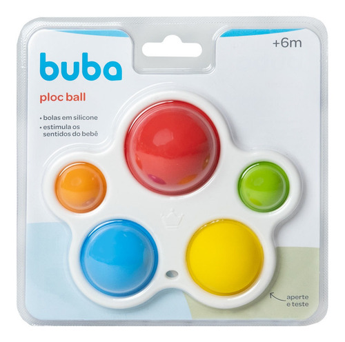 Imagem 1 de 6 de Brinquedo Ploc Ball Buba Colorido