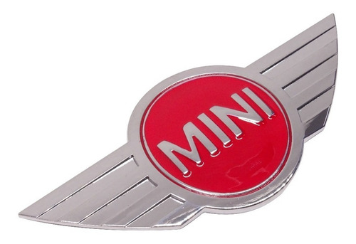 Logo Emblema De Capot Mini Cooper Rojo