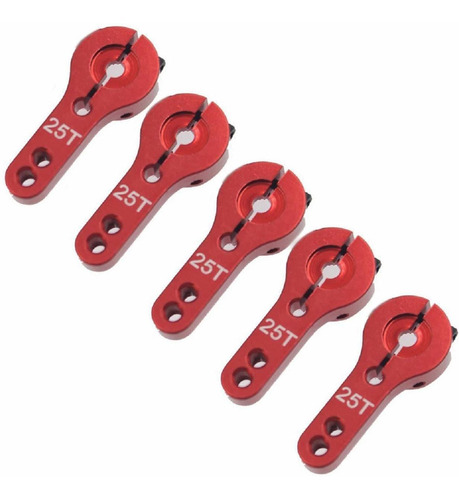 Sharegoo 5pcs 25t Aluminio Servo Horns M3 Roscas Del Brazo D