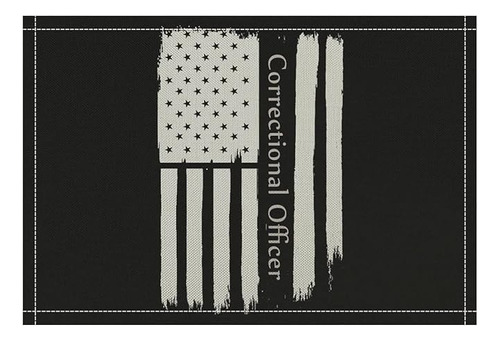 Thin Silver Line Correctional Officer Linen Placemats Durab