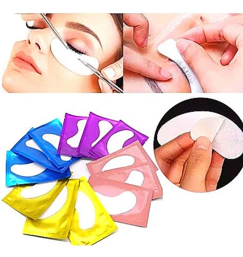 Imagem 5 de 7 de 10 Pares Alongamento Protetor Cilios Adesivo Gel Palpebras