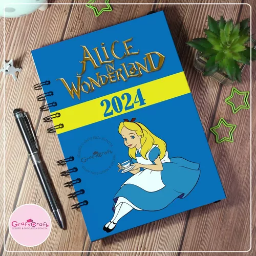 Agenda Anual 2024 Alicia En El Pais De Las Maravillas Dia Pagina A5