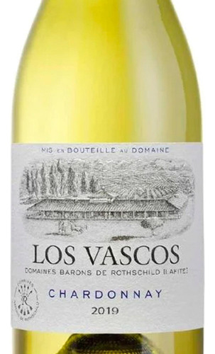 Pack De 2 Vino Blanco Los Vascos Chardonnay 750 Ml