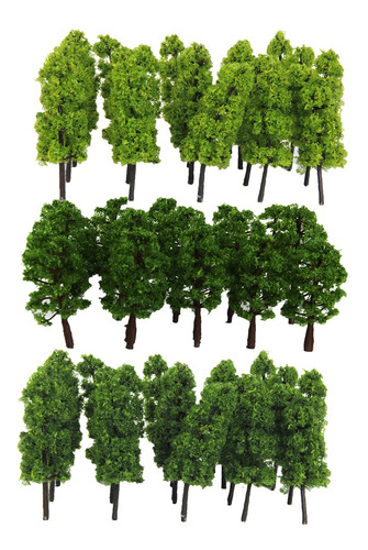Pack de 40 árboles modelo plástico Paisajismo Green Tree 1:150 Escala HO N 