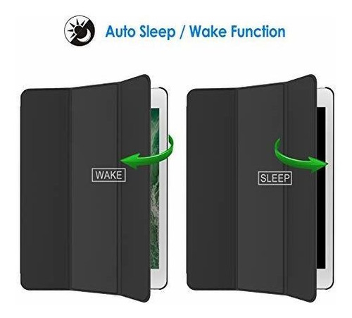 Estuche Para iPad Mini 4 Smart Auto Sleep Wake Negro