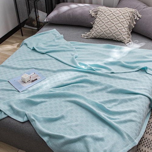 Manta De Cama De Algodón, Manta Térmica De Algodón Doble De