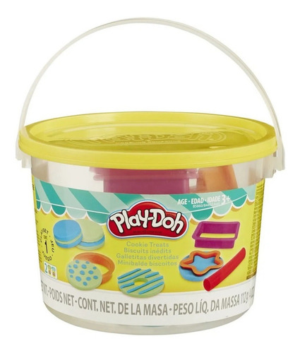 Brinquedo Massinha De Modelar Play-doh Mini Balde Biscoitos Cor Colorido