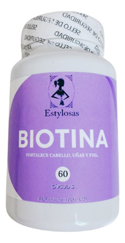 Biotina Con Colágeno Hidrolizado Y Vit C 60 Cap...estylosas