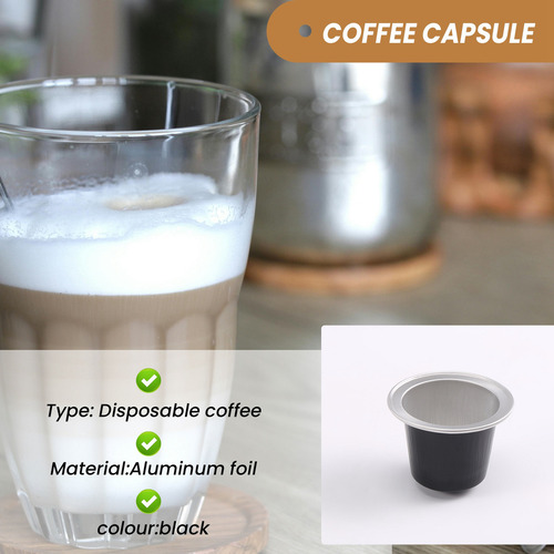 100 Juegos De Vasos De Cápsulas De Café Recargables Desechab