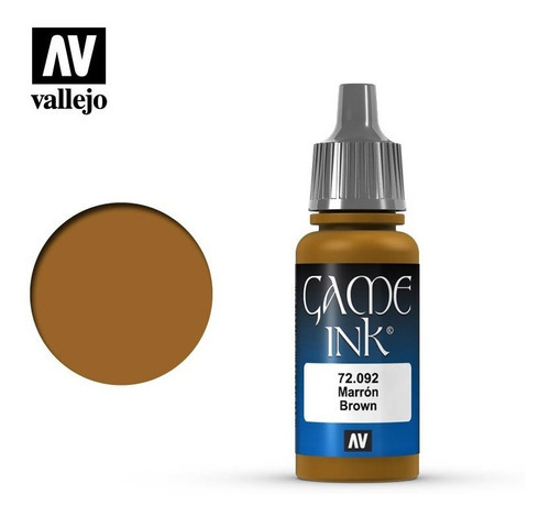 Game Color 17ml.092-tinta Marron Color 72092 TINTA MARRON-BROWN INK