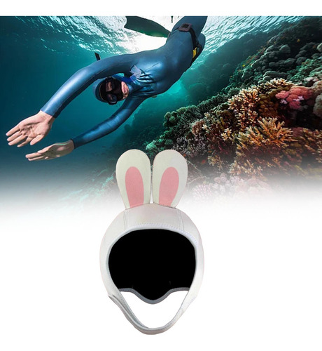 Gorro De Natación Con Capucha De Buceo De Conejo De M