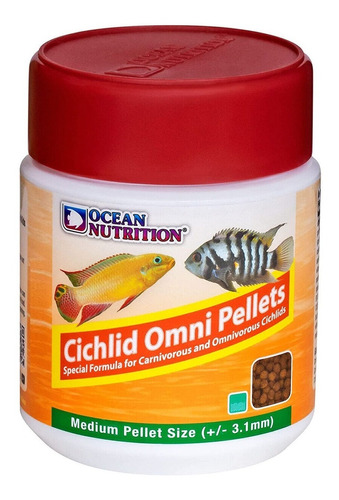 Alimento Ciclido Cichlid Omni Pellet Ocean Nutrition 100g -m