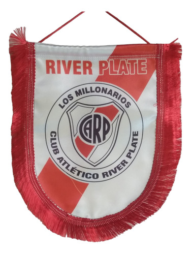 Banderín River Plate Argentina 26 X 19cm En Tela  Buena Cali