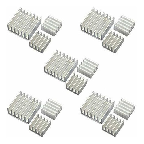 15 Pcs One Set Aluminio Disipador Calor Cooler Calcomania