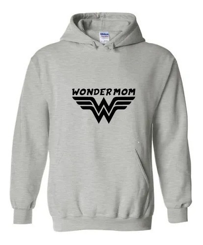 Poleron Estampado Con Diseño Dia De La Madre Wonder Mom Nn