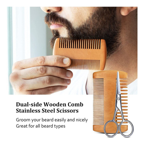 Christmas Gifts For Men - Beard Kit With Beard Oil, Beard Ba