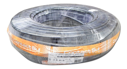 Rolo 50m Cabo Pp Contact 6x1,50mm / 6x1,5 Mm - 100% Cobre