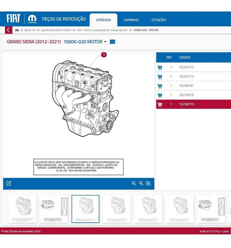 Motor Novo Fiorino 2020 1.4 8v Flex Semi Completo 55258770