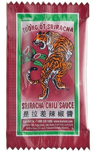 Sriracha Paquetito 200pc. 9grs. Foodservice