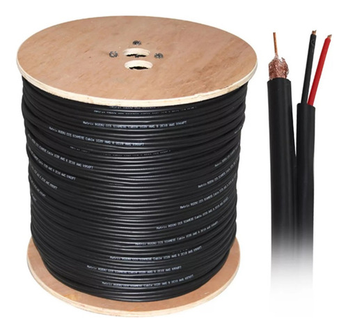 Cable Rg 59 Cobre Siamés +tipo Taller 2 X 0,50. Bobina600mts