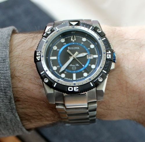 Relógio Bulova Masculino Marine Star Wb31729f Aço Oferta