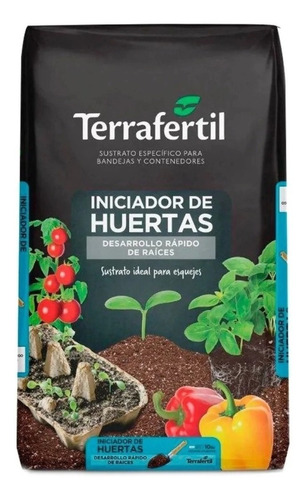 Sustrato Iniciador De Huertas Terrafertil 10 Lts Raices