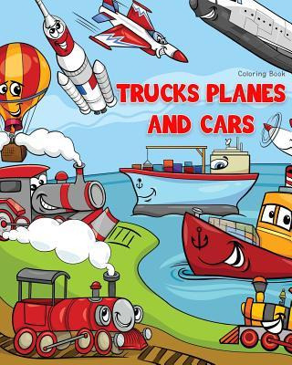 Libro Trucks Planes And Cars Coloring Book : Cars Colorin...