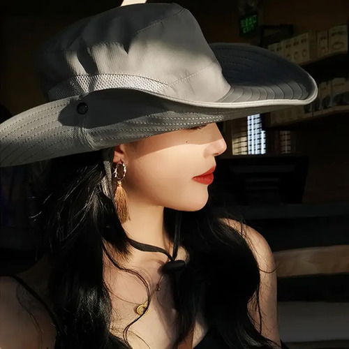 Sombrero Con Ala Ancha Protección Solar Transpirable Unisex
