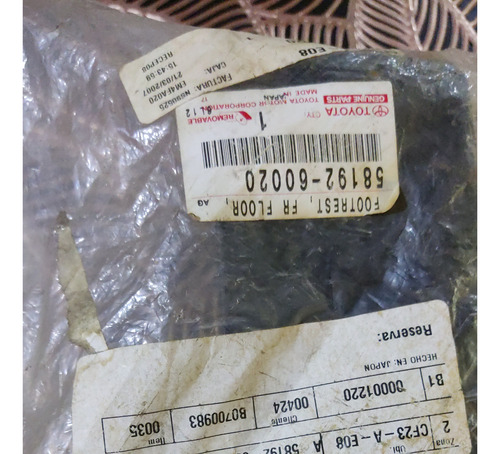 Posapie Toyota Serie 80 Burbuja Lado Chofer 58192-60020