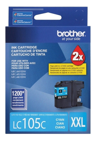 Cartucho Brother Lc105c Cyan Original J6720 J4510 J6520