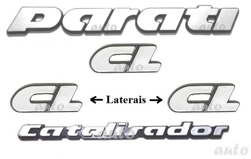 Emblemas Parati Cl Catalisa. + Laterais - Quadrada 91 À 95