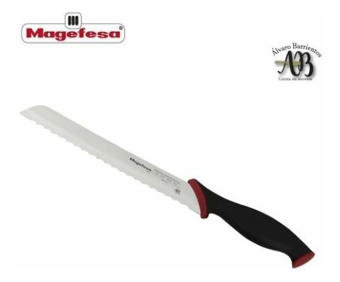 Imagen 2 de 3 de Cuchillo De Pan Acero Inoxidable 20 Cm Magefesa