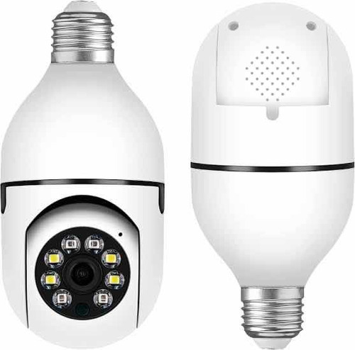 Camara Seguridad Foco Wifi 360 Sensor Audio Altavoz