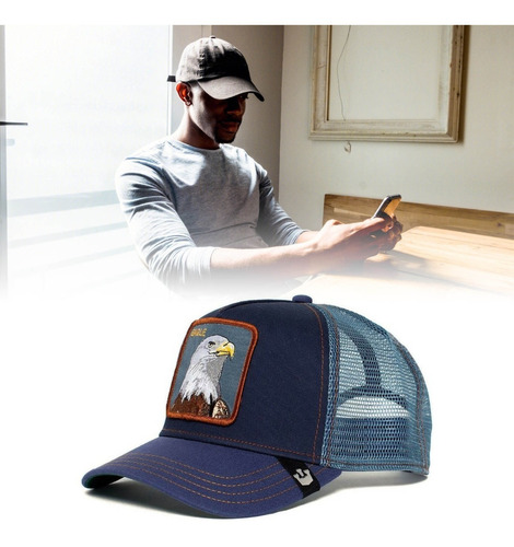 Bird Pattern Gorra De Béisbol De Los Hombres De Moda Gorros