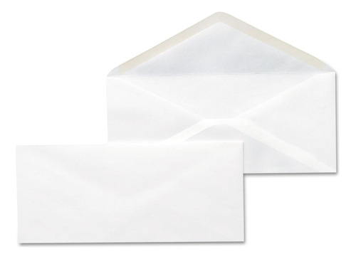 Business Envelope, V-flap, # 10, Blanco, 500/caja